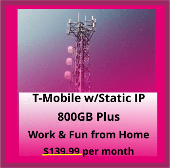 T-Mobile Unlimited Data Plan with Static IP